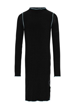 Stickad klänning - black