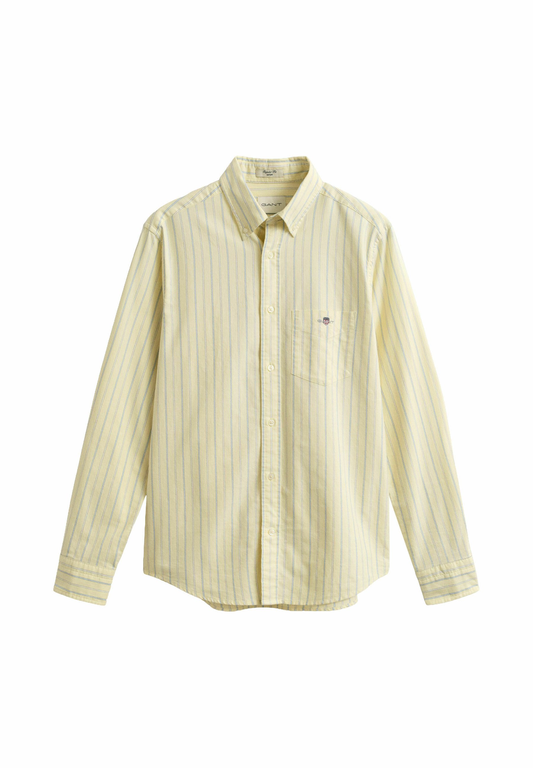 GANT STRIPED CLASSIC OXFORD - Košile - light mustard yellow