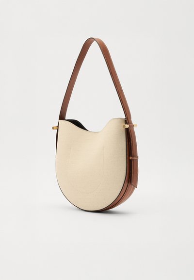 Victoria Beckham MEDIUM DIA BAG - Geantă de mână - tan/ivory