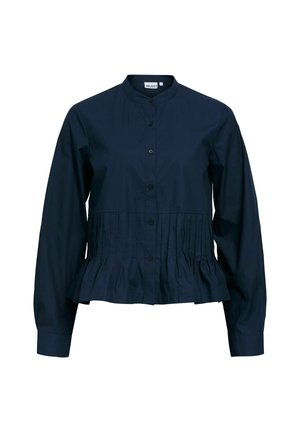 Object, SHIRT PEPLUM - Chemisier - mottled blue