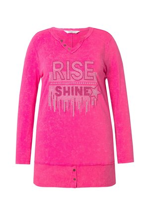 Angel of Style KOMFORT FIT GLITZERSTEINCHEN-STATEMENT - Long sleeved top - hibiscus pink