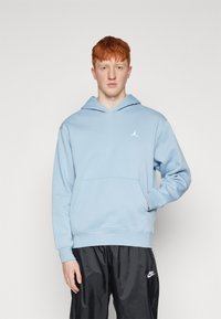 Jordan M J ESS FLC PO - Felpa con cappuccio - blue grey/(white)