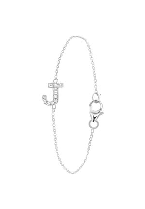 BUCHSTABE MIT ZIRKONIA LETTER - Armband - silver coloured