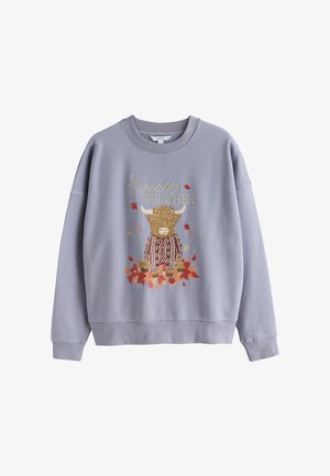 Next, HAMISH AUTUMNAL GRAPHIC SWEATSHIRT - Sweatshirt - blue