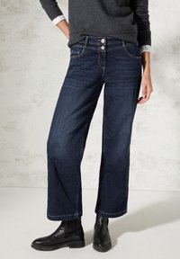 Cecil Vaqueros a campana - dark-blue denim