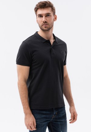 Ombre PLAIN S1374 - Koszulka polo - black