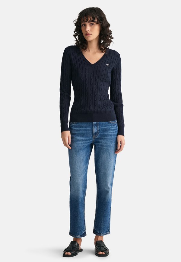 CABLE V NECK - Jumper3