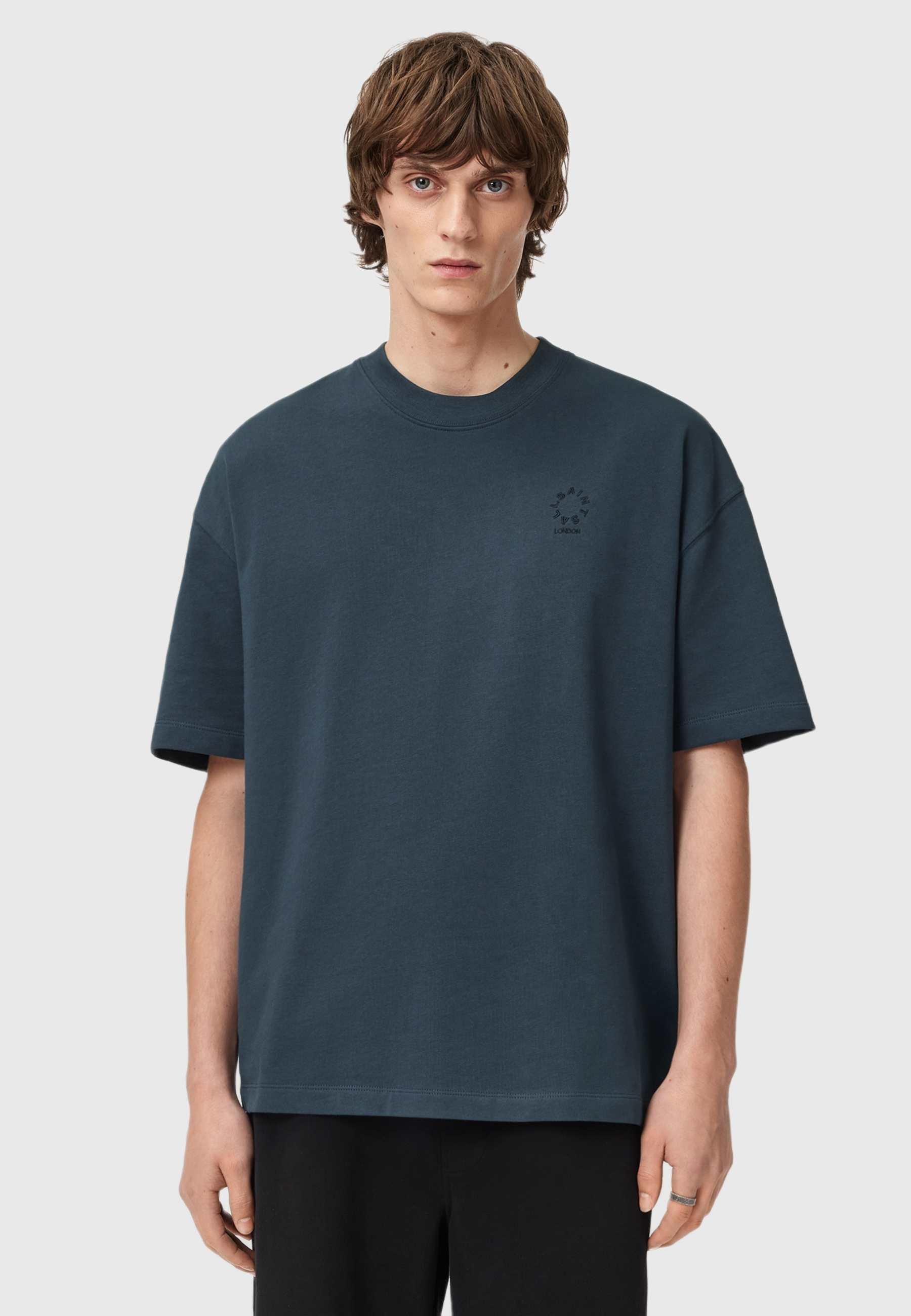 AllSaints t-shirt à Logo Imprimé | Bleu | FR