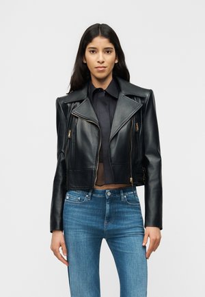WOMEN'S JACKET - Jachetă piele - nero