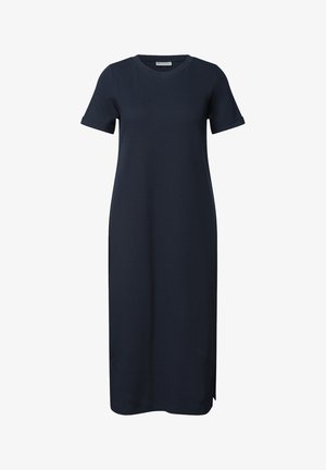 Street One, RIBBED MIDI DRESS WITH ROUND NECK - Vestido de punto - darkest blue