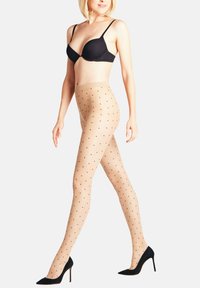 FALKE DOT BICOLOR 15 DENIER SHEER - Collant - Dot Bicolor 15 Denier Transparent