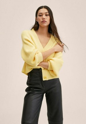 JASPER - Cardigan - pastellgelb