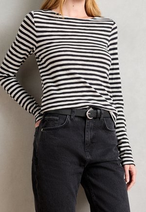 Langærmet T-shirt - black