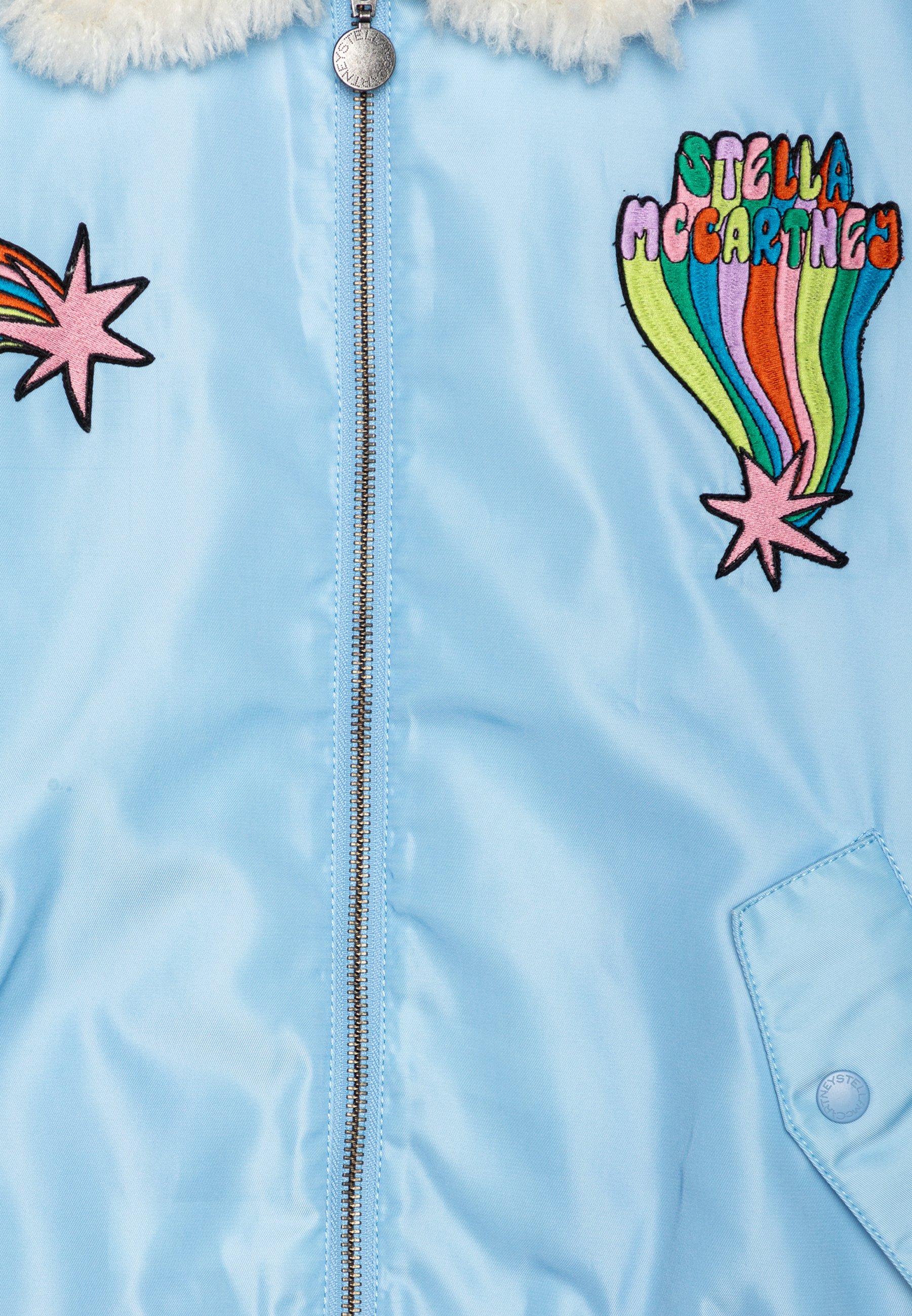 Stella McCartney Kids - Kurtka zimowa/jasnoniebieski