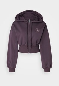 HOODIE - Zip-up sweatshirt - mineral red