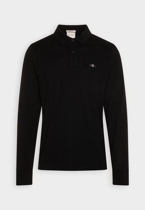 GANT SHIELD RUGGER - Polo - black