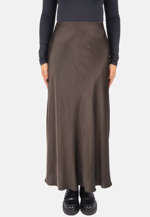 Seasons of April LILLY - Maxi skirt - dunkelbraun