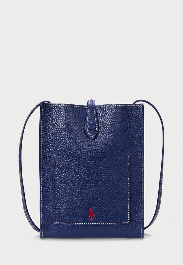 POLO PLAY LEATHER POCKET CROSSBODY - Phone pouch - ink