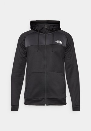 The North Face REAXION HOODIE - Zip-up sweatshirt - black/asphalt grey