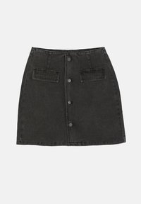Denim skirt - washed black