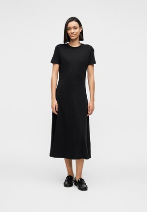 INTERLOCK MIDI DRESS - Obleka iz džersija - black