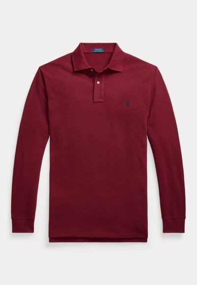 Polo Ralph Lauren Big & Tall LONG SLEEVE POLO SHIRT - Polo krekls - vintage port heather