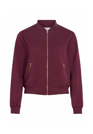VILA, BOMBER JACKET VIBUBBLE ZIPPER - Bombera - winetasting