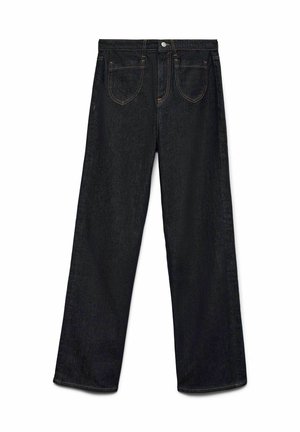 WEIT GESCHNITTEN VMTESSA BEINSCHNITT - Jeans Straight Leg - dark blue denim