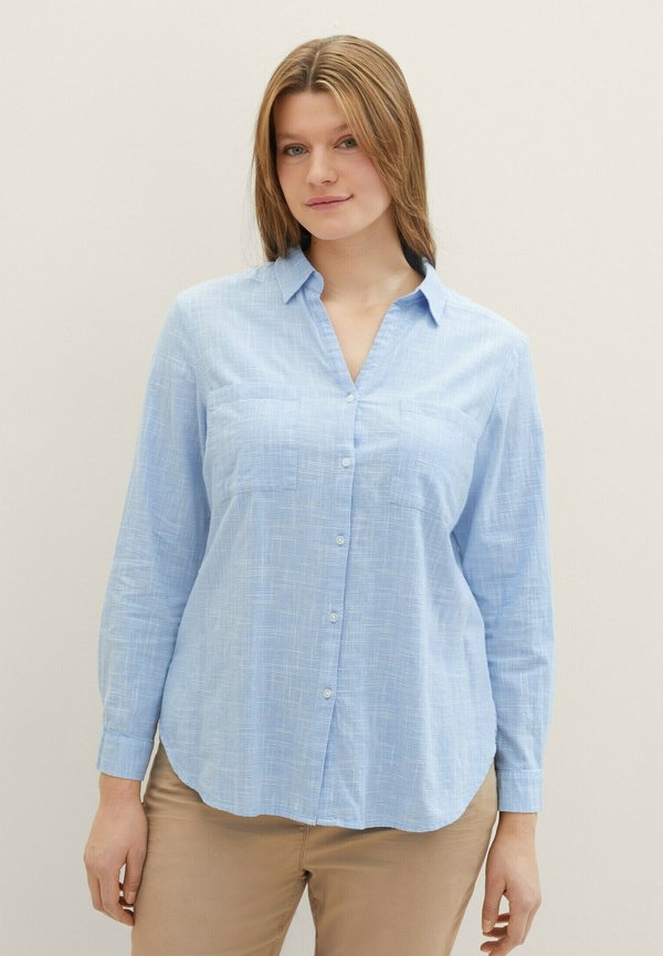 STRUKTURIERTE - Hemdbluse