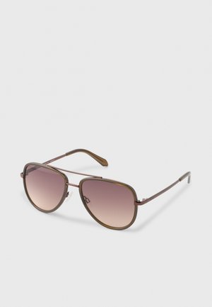 QUAY, ALL IN MEDIUM UNISEX - Слънчеви очила - olive/dark fawn
