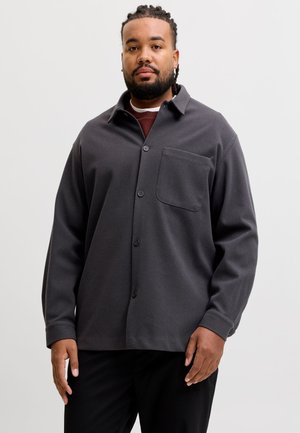 Jack & Jones JJEREGENT OVERSHIRT - Риза - dark grey melange