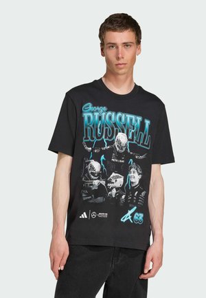 adidas Performance ADIDAS PERFORMANCE - AMG PETRONAS FORMULA ONE TEAM GEORGE RUSSELL  - Print T-shirt - black