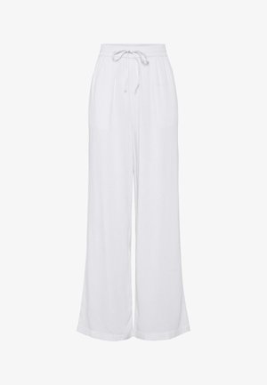 Pieces, PCPIA HW WIDE PANTS WVN NOOS - Pantaloni - bright white