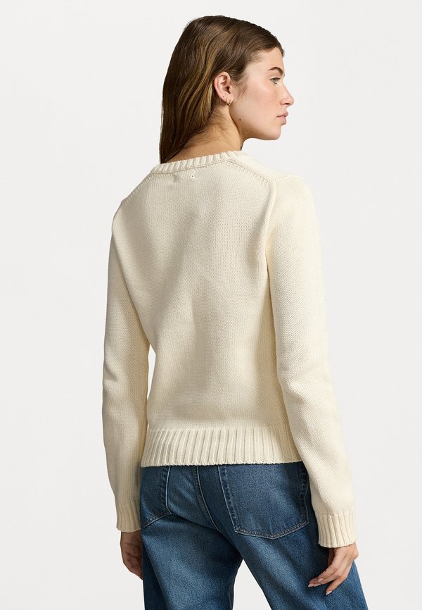 FLAG COTTON CREWNECK JUMPER - Jumper - cream3