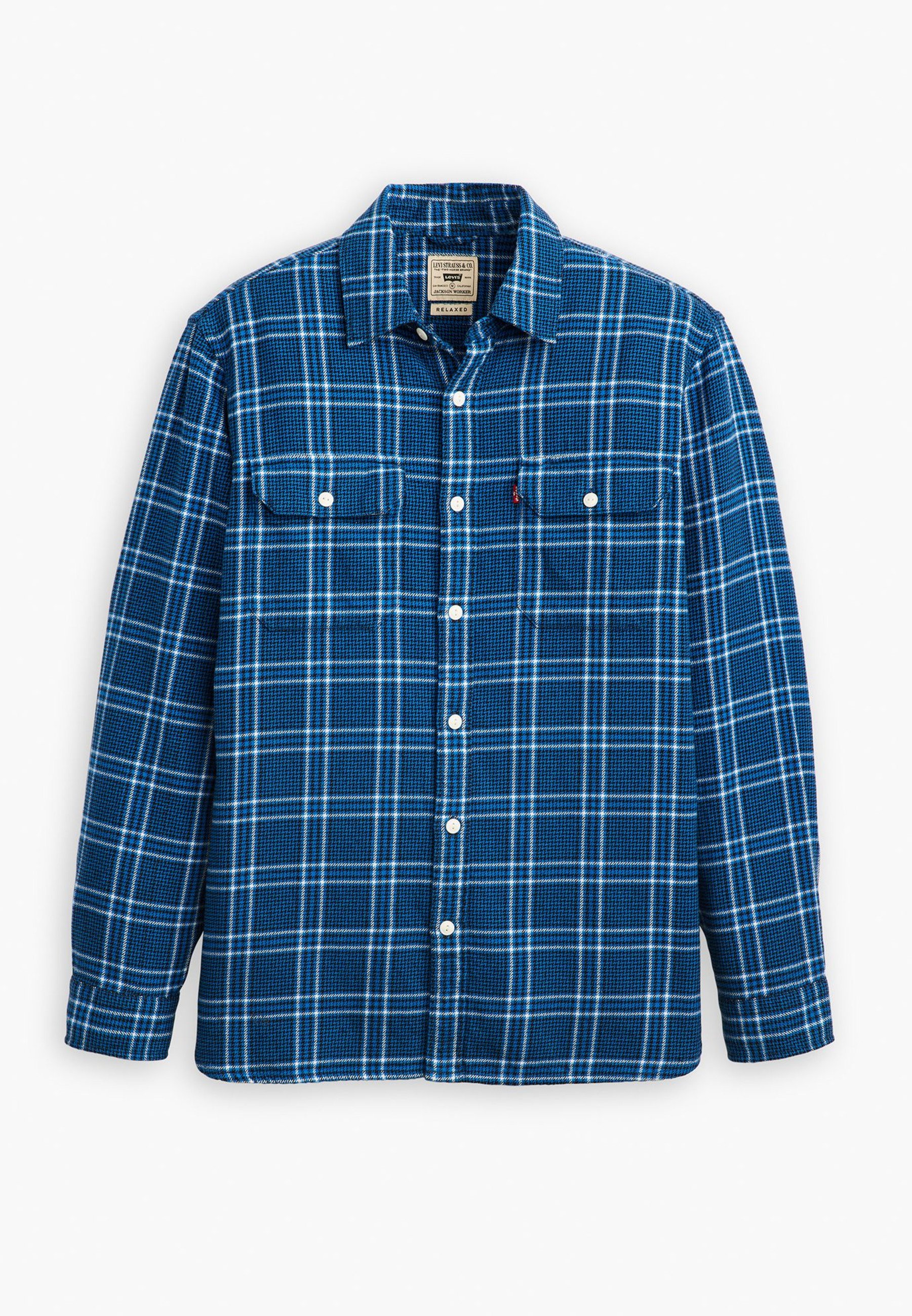 S 即日発送 Shadow Plaid Flannel Shirt Blue Levi's® JACKSON - Shirt - brody plaid lapis blue/blue - Zalando.co.uk