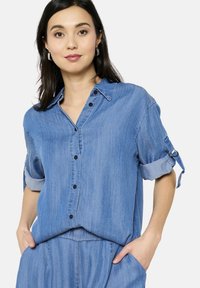 Overhemdblouse - medium blue