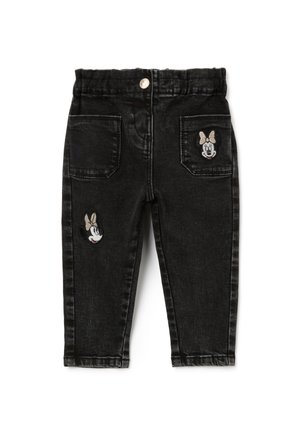WITH MINNIE EMBROIDERY - Vaqueros tapered - graphite grey
