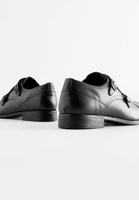Next LEATHER DOUBLE MONK SHOES - Puvunkengät - black