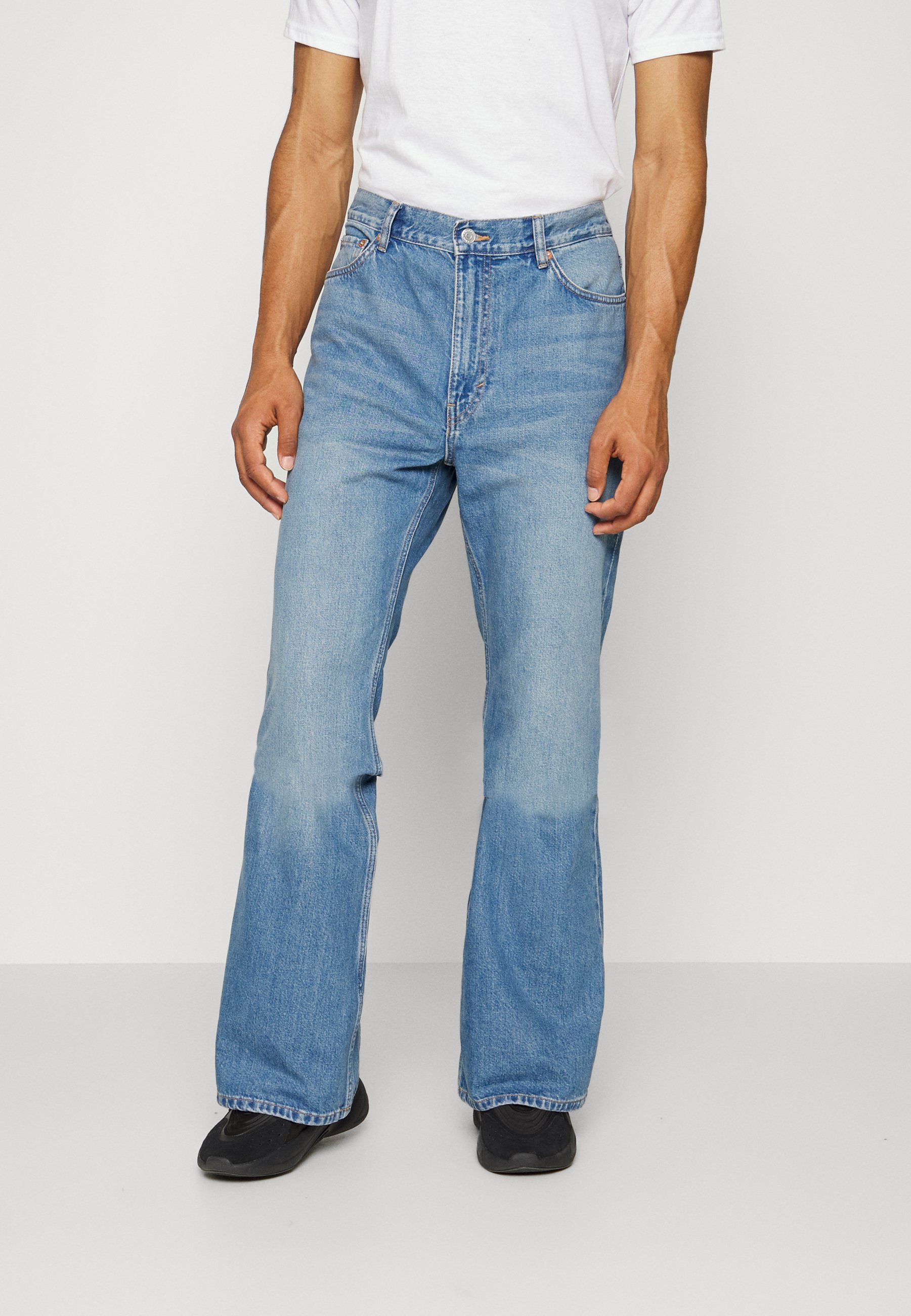 Weekday HOUR - Bootcut jeans - blue 