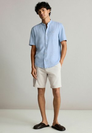 Next SHORT SLEEVE GRANDAD COLLAR - Marškiniai - blue