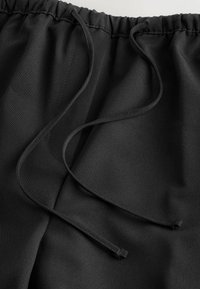 TIE WAIST WIDE  - Pantalon classique - black