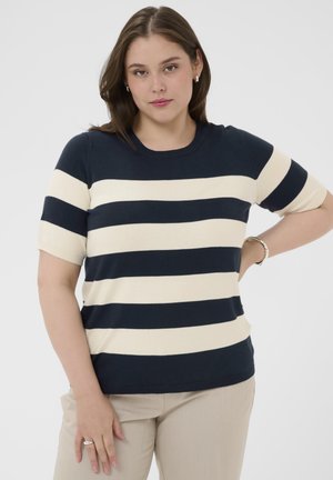 KCLIZZY STRIPED PULLOVER - T-shirts print - navy turtledove bold stripe