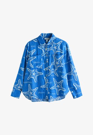 Next, Skjortebluser - blue white starfish print