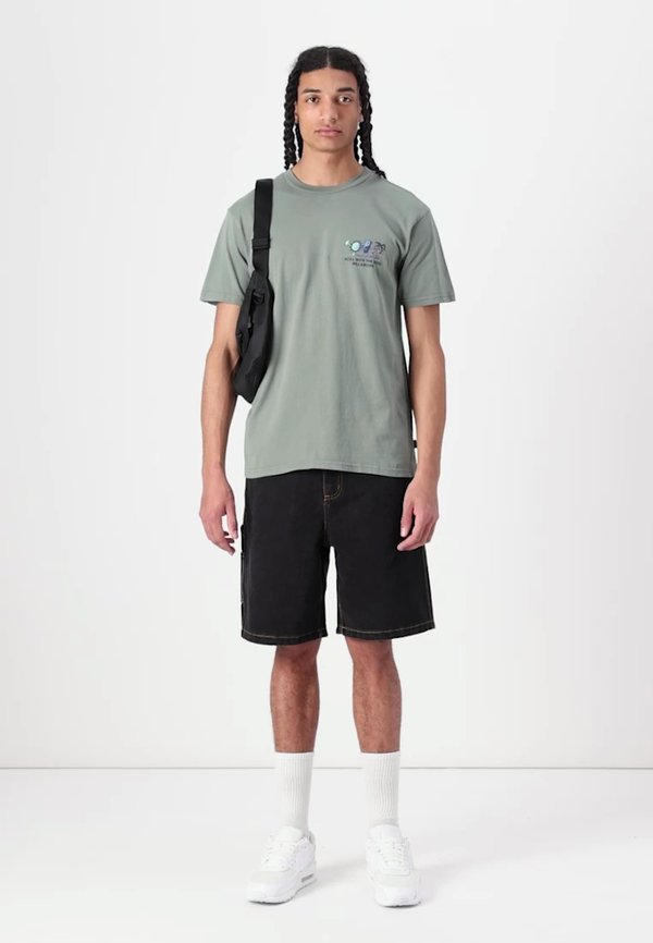 ROLL PREMIUM UNISEX - Print T-shirt - dark slate3