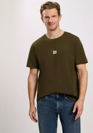 Cross Jeans Print T-shirt - khaki