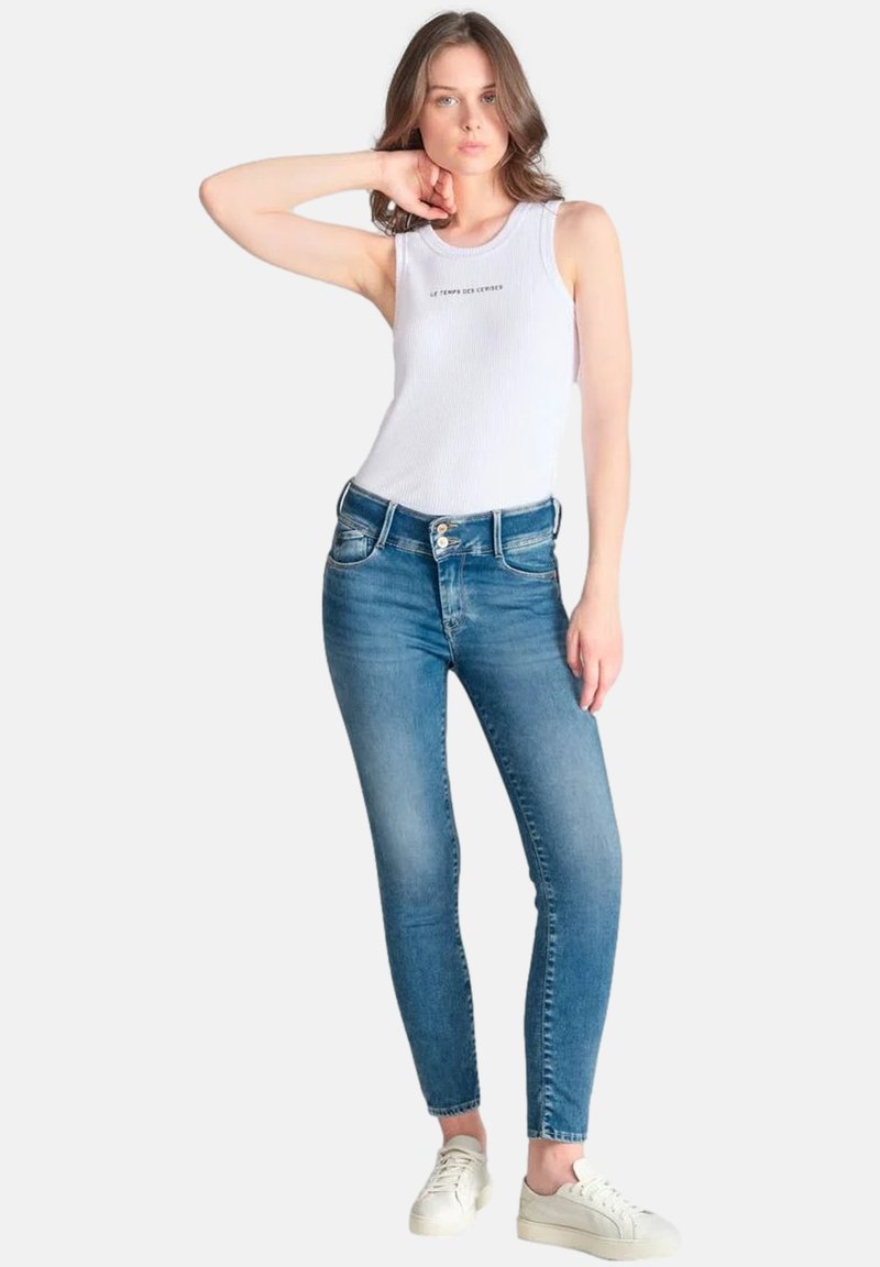 Le Temps Des Cerises Jeans Slim Donna Asti Ultra Pulp N°2 – Vita Alta, Lavaggio Sfumato, Lunghezza 34, Denim Comodo - 3