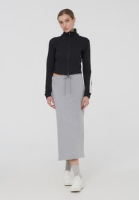 Terranova LONGUETTE SPACCO - Gonna a tubino - grigio