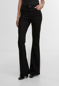FLARED SLIM  - Bootcut farmer - black