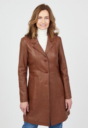 Halflange jas - brown