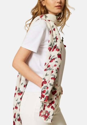 TWINSET, ESTOLA ESTAMPADA - Bufanda - cherries degradè white red